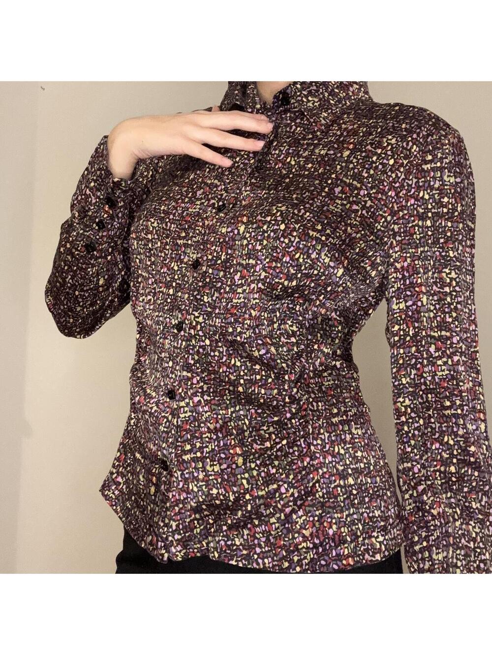 Vintage Silk Speckled Blouse